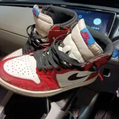 け*け様 Nike Air Jordan 1 スパイダーマン赤白黒 スニーカー