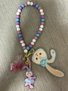 香港ディズニー ステラルー ハンドストラップ チャーム付き