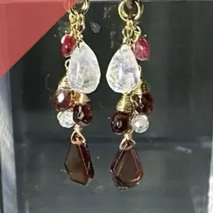 宝石▪️一点物】天然パイロープガーネット ネックレス✨S925 1月 