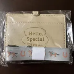 JRA ウェルカムチャンス　D賞　パスケース ベージュ