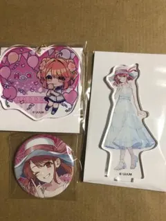 カラフルピーチ　東京ドームシティ　のあ　アクスタアクキー缶バッジセット