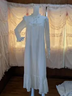 シャルル シャトン コットン ロング ドレス ワンピース ロリータ フリル