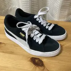 PUMA SUEDE スニーカー ブラック ホワイトのサムネイル