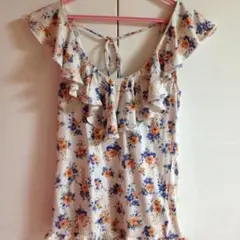 フローラルプリント ワンピース