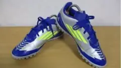 アディダス★サッカー用★24ｃｍ　シルバー・紺・イエロー