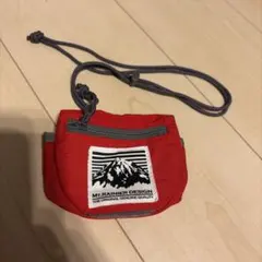 ムータ スマホショルダーバッグ レッド×グレー - メルカリ