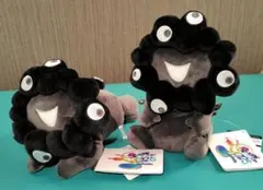 黒 ミャクミャク　お手玉風　這い型　ぬいぐるみ　S　2個セット　大阪 関西万博