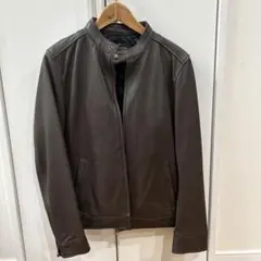 お値下げ‼️ナノユニバース 超美品 羊革 シングルライダース ジャケット Ｌ