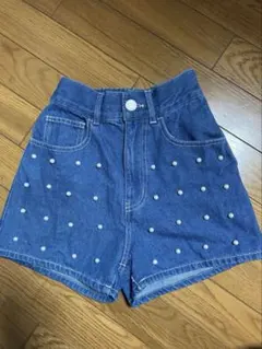 repipi armarioパール付きデニムショートパンツS 140～150cm