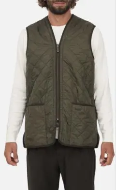 Barbour バブアー キルティングベスト オリーブのサムネイル