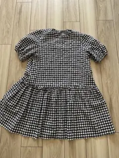 期間限定最終値下【マタニティにも】ZARA ギンガムチェック五分袖チュニック L