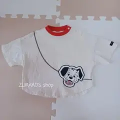 ⟬美品⟭ futafuta☆101匹わんちゃん ポシェット 半袖 Tシャツ