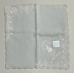 新品　未使用　Wedgwood 刺繍入りハンカチ