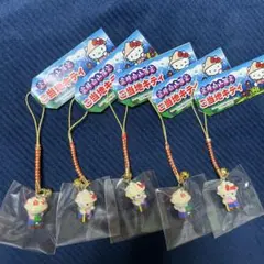 5個セット ご当地キティ 霊峰 白山 限定2015 根付け ストラップ