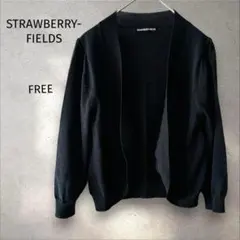 ストロベリーフィールズ＊ ブラック 【FREE】カーディガン ボレロ 薄手のサムネイル