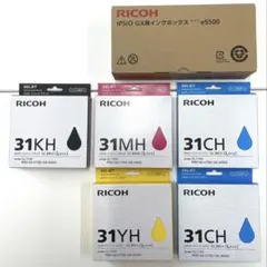 RICOH GXカートリッジ GC31(L) 5個SET・廃インクBOX - メルカリ