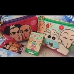 クレヨンしんちゃん 三角ミニポーチ　 マカオとジョマ たまゆらブラザーズのサムネイル