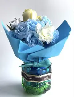 HERMES PARISリボン付き曽我ガラス花瓶+シルクフラワー花束 - メルカリ