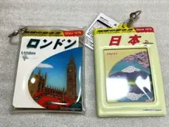 セリア　地球の歩き方 ロンドン 日本 クリアケース パスケース 2種セットのサムネイル