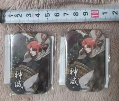 銀魂J-WORLD影うつし神威缶バッジ２個セット新品