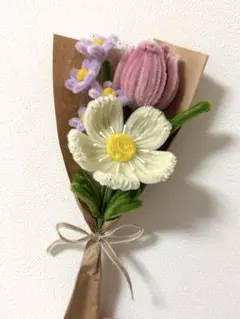 ハンドメイド＊モールフラワー＊ポピーとチューリップ