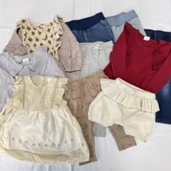 女の子　80 ワンピース チュニック　パンツ　かぼちゃパンツ　セット