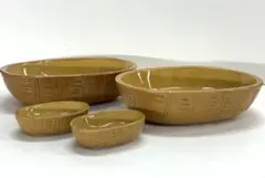 【gmgmgm様専用】布志名焼 大 小 俵 深鉢 4点 民藝 レトロ