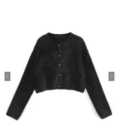 GRL ラメシャギーニットショート丈カーディガン an1634
