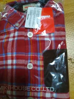 ミキハウス　チェックシャツ　新品　110