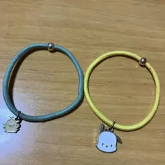 ポチャッコ付きヘアゴム2個セット