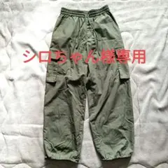 GU オリーブグリーン カーゴパンツ レディースパンツ サイズM