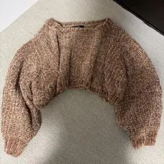 EMODA モールニット ショート丈トップス