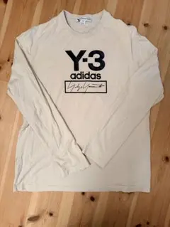 Y-3 adidas ベージュ 長袖カットソー M