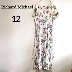 Richard Michael【12】 花柄ロングワンピース 半袖