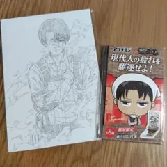 進撃の巨人 リヴァイ ポストカード 付箋