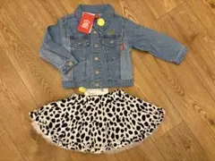 【新品未使用】 BABYDOLL デニムジャケット　スカート セット 90cm