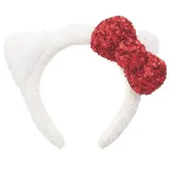 キティカチューシャ赤いリボン