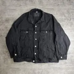 H&M BLACK denim jacket ブラックデニムジャケット