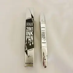 【新品未使用】HelloKiss 2IN1 アイブロウ＆アイライナー No.1のサムネイル