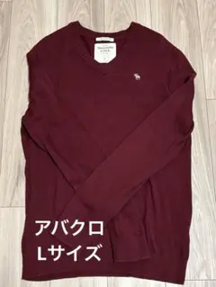 Abercrombie&Fitch バーガンディ Vネック ロングスリーブ - メルカリ