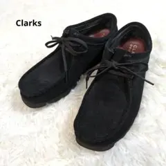 Clarks　クラークス　ワラビー　ゴアテックス　ブラック　黒　スウェードのサムネイル