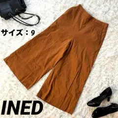 【イネド】ガウチョパンツ ガウチョ パンツ カジュアル 裏地あり ポケット付き