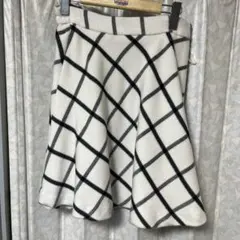 earth music&ecology チェック柄フレアスカート Sサイズ