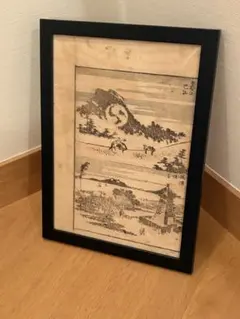 昭和 木版画 海と天主堂 Nanpu サイン入り - メルカリ