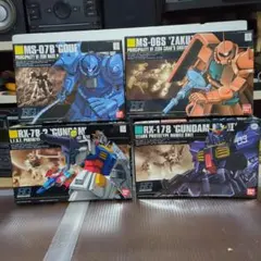 ふ*ら様 （レトロ 希少 ）BANDAI 機動戦士ガンダム HGUCシリーズ7種