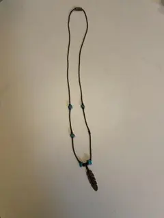 ネックレス羽根　navajo turquoise