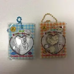 ポムポムプリン　シナモン ミニフレークシール　キーホルダー