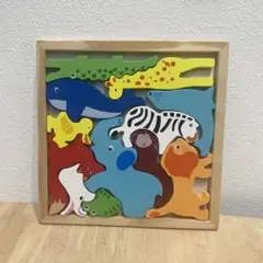 パズル　動物　知育玩具　おもちゃ　木製