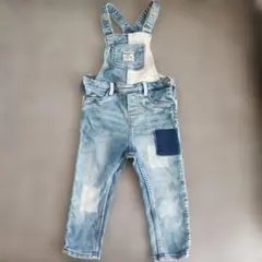 H&M デニムオーバーオール 12-18M
