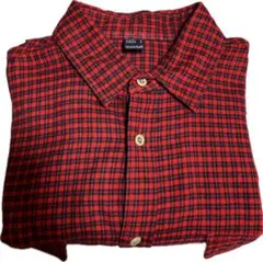 モンベル　チェックフランネルシャツ　旧タグ　XL